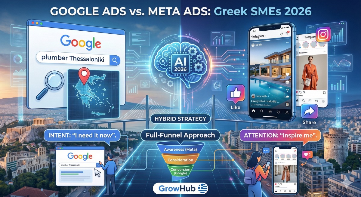 Google Ads vs. Meta Ads: Where Should Greek SMEs Invest Their Budget in 2026